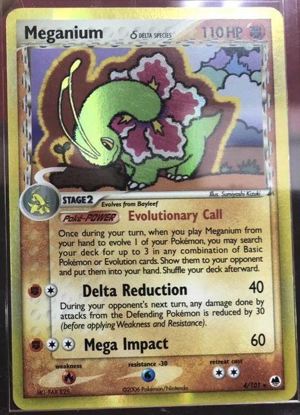 Meganium (Delta Species) 4/101 Dragon Frontiers Reverse Holo