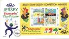 2000 JERSEY - STAMPIN' THE FUTURE MINI-SHEET FDC FROM COLLECTION V36