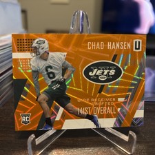 Chad Hansen Rookie Card /99 2017 Panini Unparalleled Orange Wedges #223. rookie card picture