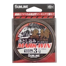 SUNLINE Nylon Line Black Sea Bream Ism Drop Mark Win 100m No. 3 White & Black &
