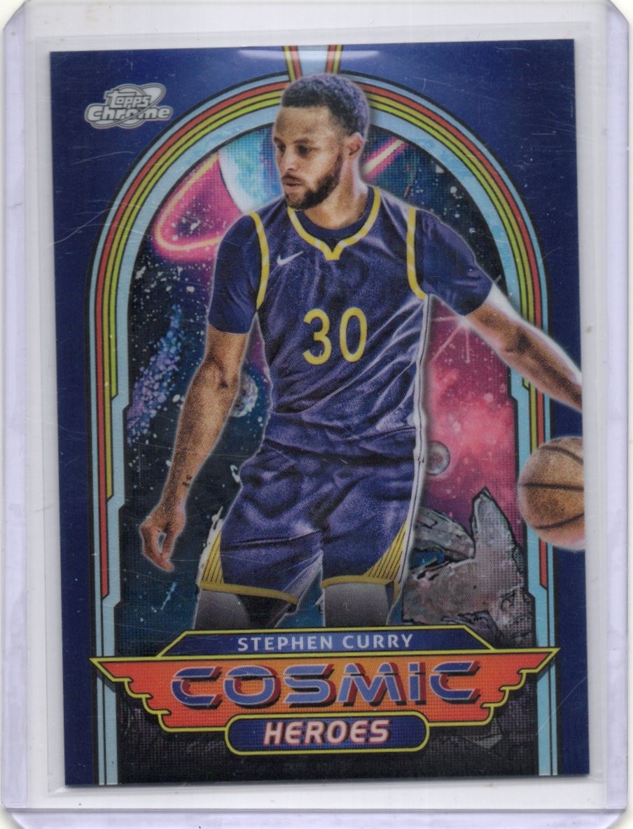 2023-24 Topps Chrome Cosmic Stephen Curry Cosmic Heroes