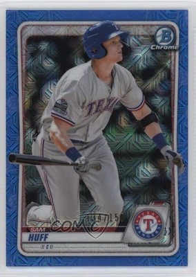 2020 Bowman Chrome Prospects Mega Box Blue Mojo Refractor 134/150 Sam Huff 0q3