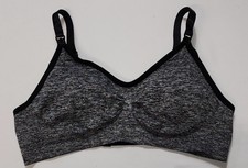 Motherhood Maternity Women Seamless Clip Down Nursing Bra Size L Heathered Gray