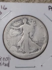1916-S Key Date Liberty Walking Half Dollar, AG, Natural & Undamaged