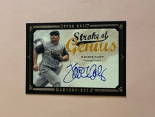 Xavier Nady 2008 Upper Deck Masterpieces Stroke Of Genius Auto Autograph 