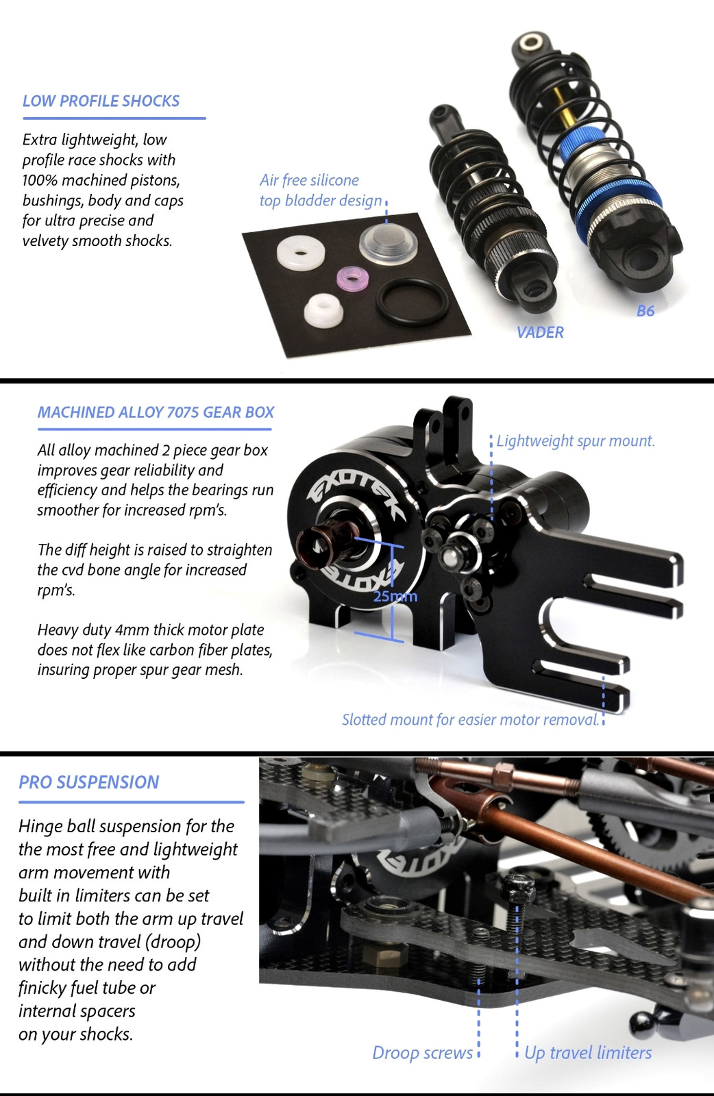 Exotek Vader 1/10 Sprint Car Chassis Kit EXO6000 6000