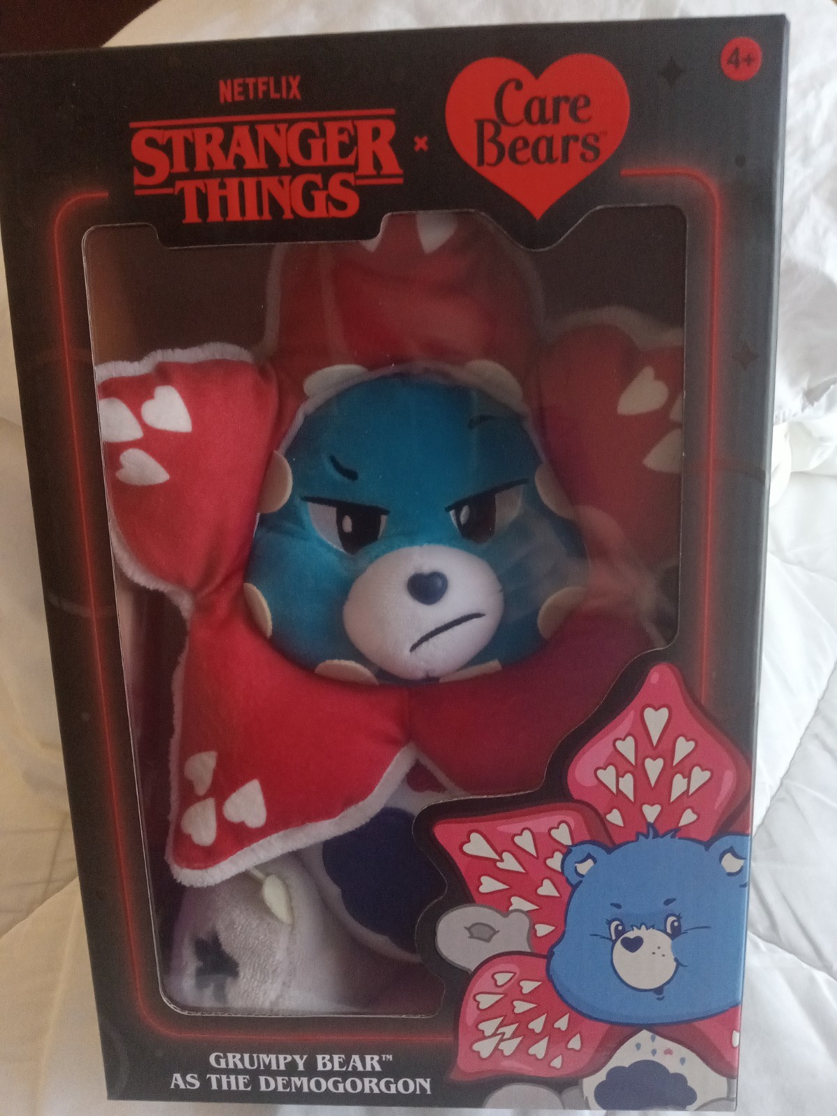 Netflix Care Bears x Stranger Things Grumpy Bear as DEMOGORGON 12" PLUSH NEW+BOX