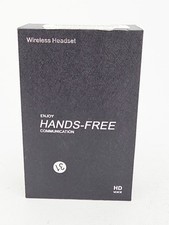 Hands Free Wireless Headset Hands Free HD Voice Bluetooth Black Talk Call OPEN