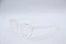 NEW NIKE 7301 900 CLEAR WHITE AUTHENTIC FRAMES EYEGLASSES 50-20