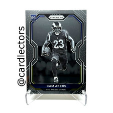 2020 Panini PRIZM Football CAM AKERS #376 RC Negative Black & White Variation SP