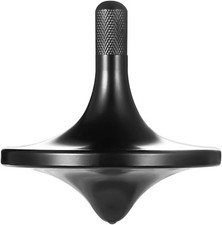 Stainless Steel Spinning Top,Premium Perfect Balance Black, Large Diameter 34Mm 