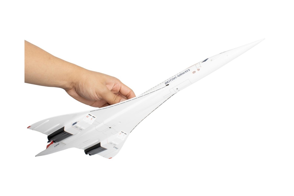 SKY MARKS British Airways ダイキャストモデル SkyMarks Elite British Airways Concorde 1/100 Scale Resin Display