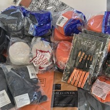 Halloween Party Supplies Lot Balloons Tablecloths Streamers Clips Bags Decor image