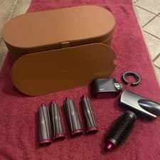 Dyson Airwrap Hair Blower Brown Box & Attachments ONLY NO HAIR DRYER  8 Pieces