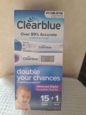 ClearBlue Advanced Digital Test Kit 15 Ovulation + 1 Pregnancy Exp: 03/2027 !!!