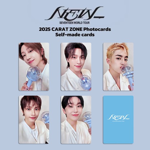 9pcs Set SEVENTEEN 2025 CARAT ZONE Self Made Photo Card HD Photocards - Picture 3 of 6