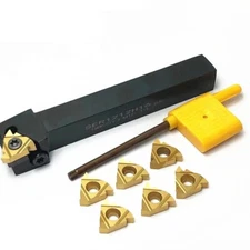 SER1212H16 CNC Threading Turning Tool Holder + 5Pcs 16ER 3/8 AG60 Carbide insert