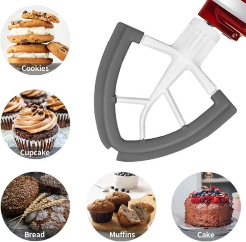 Raspador de tazón de silicona batidor plano Flex Edge para KitchenAid 4,5-5 cuartos - Imagen 8 de 8