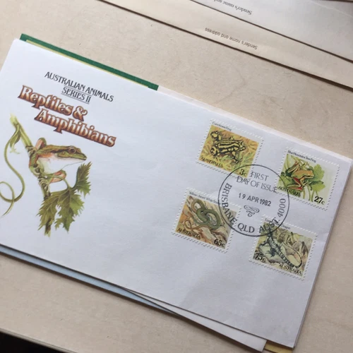 Australia First Day Cover FDC 1982 Animal Series II Reptiles and amphibians￼ WCP