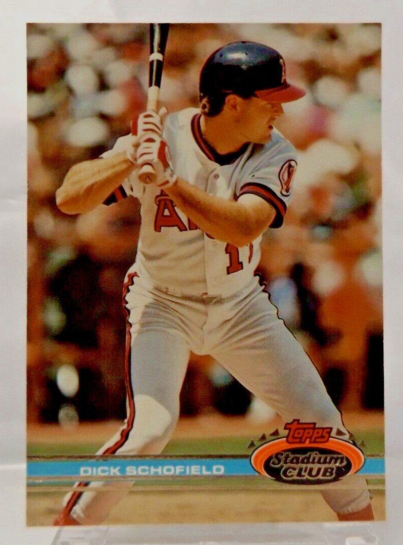 1991 Topps Stadium Club #59 - Dick Schofield - California Angels - Near Mint
