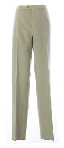 FRADI Uomo Cotone Beige Unhemmed Pantaloni W/Tasche VN145 Nuovo | eBay