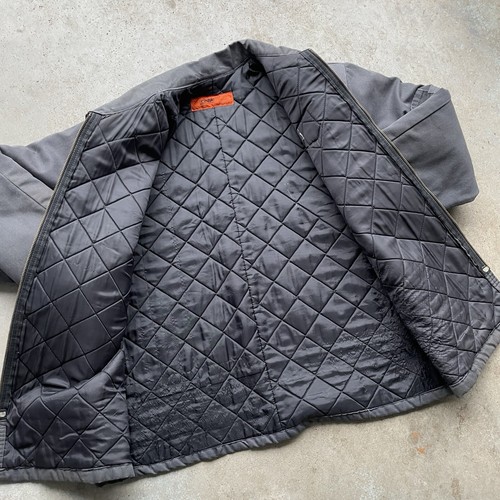 Vtg 90s Chevron Gas Station Work Jacket Quilted Lined Size XL Retro Patch Logo - Picture 5 of 9