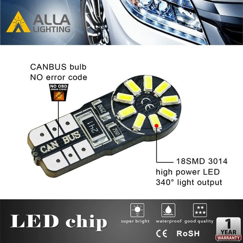 Allal Lighting 12-LED 168 License Plate Tag|Trunk|Side Marker Light Bulb White - Picture 8 of 12