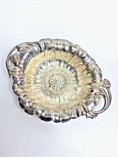 Reed Barton Sterling Silver Dish Les Cinq Fleurs Master Nut Candy 84g Poppy