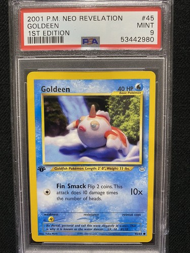 Goldeen (1st Edition) graded PSA 9 for sale on eBay
