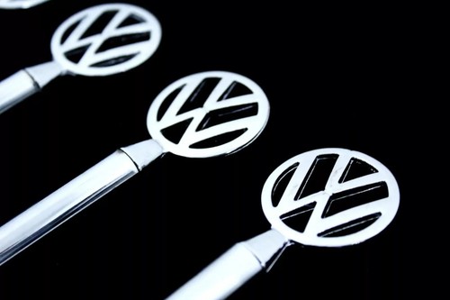 For Volkswagen VW Chrome Parking Pole - Park Bar - Parkingpole - Flagpole - Foto 6 di 7