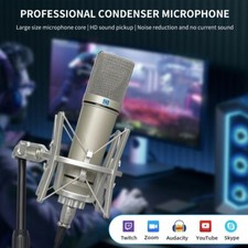 Condenser Microphone Professional Cardioid Studio Mic for Recording Podcasting