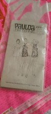 Vintage 1960s Hawaiiana Ladies Pattern  Pink Fabric Beach Mini Bikini Cover Up