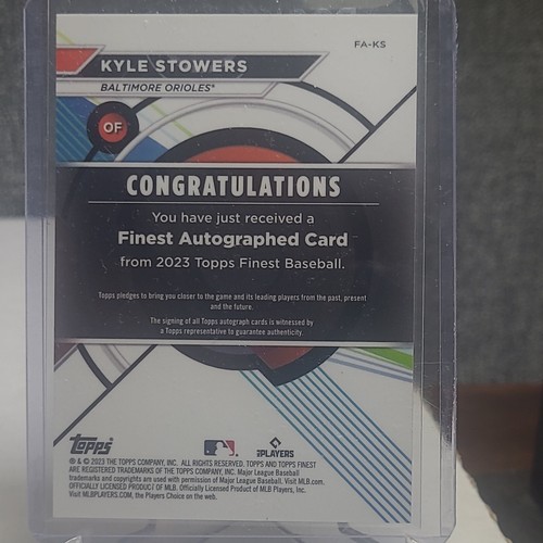 Topps Finest 2023 - Los mejores autógrafos #FA-KS Kyle Stowers (AU, RC) - Imagen 3 de 3