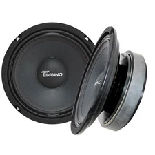 Timpano Pair of 6.5-inch 8-Ohm 400-Watt Shallow Mid-Range Speaker TPT-MD6-SLIM