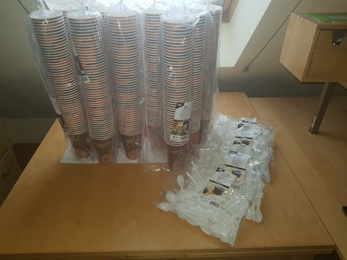 PAPSTAR KAFFEEBECHER "COFFEE TO GO", 0,3 L ,600 Stk + Kaffeelöffel 600 Stk - Bild 10 von 10