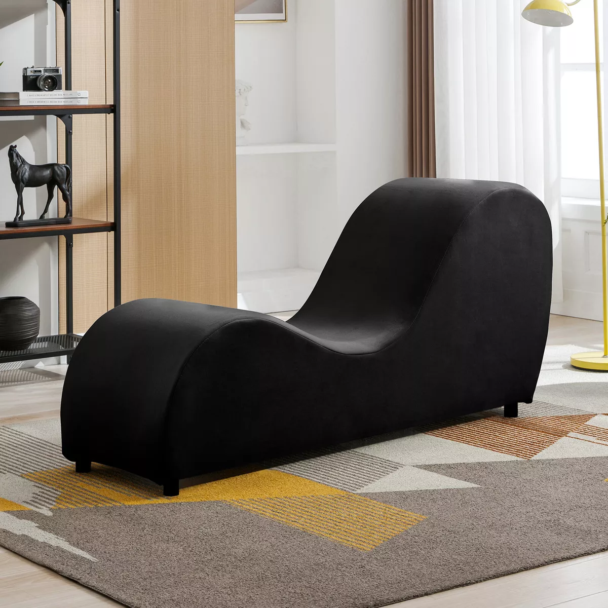 Curved yoga chaise lounge hot sale