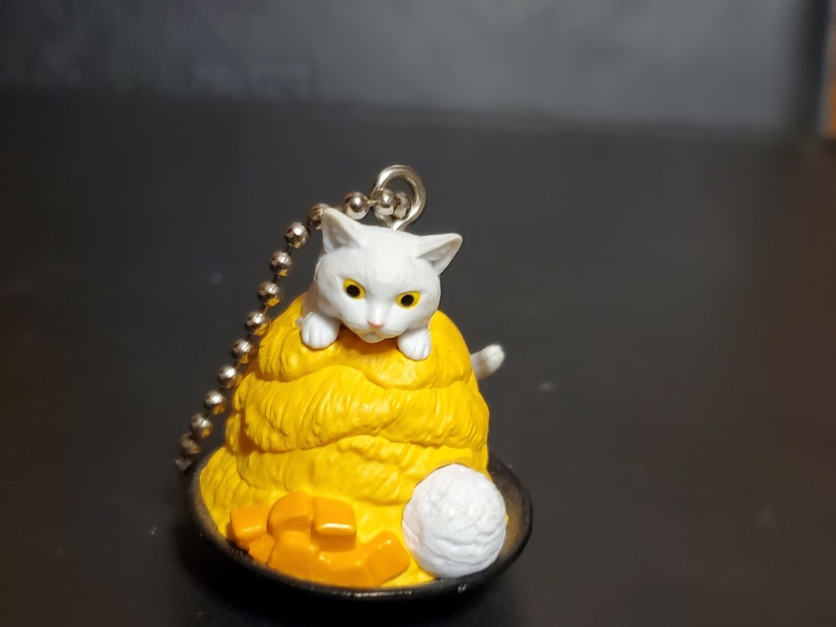 Anicolla Neco Neko Cafe cheese cat key chain japan Bandai anime