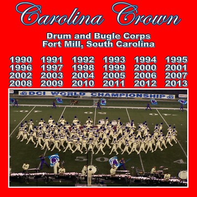 Carolina Crown 1990-2013  QUAD 4 CD  DRUM CORPS CD PACK