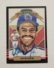 Alvin Davis Autograph in Person Signed 1985 Donruss Diamond kings #18 Seattle...