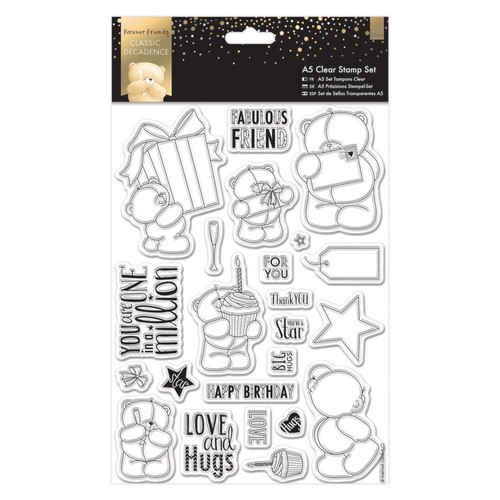 Motivstempel Clearstamps 23St. Classic Teddy mit Geschenken DoCrafts FFS 907133