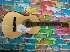 Leslie Feist Signed Acoustic Guitar LOM COA Inscribed (G564)