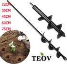 Gartenbohrer Erdbohrer für Bohrmaschine, Schnecken Spiralbohrer Pflanzwerkzeug