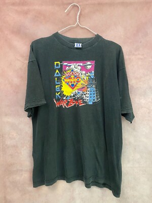 Vintage 90s Sierra Teez Doctor Who “Dalek Warzone” Sci-Fi TV Show
