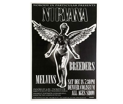 超レア NIRVANA ポスター NIRVANA REPLICA CONCERT POSTER QUALITY PHOTO PAPER OR CANVAS R21