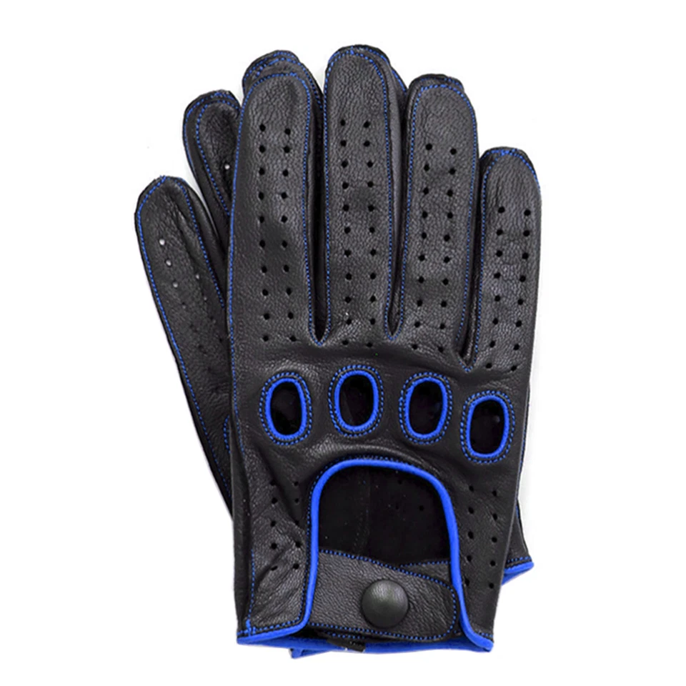 GUANTES DE CONDUCCIÓN DE CUERO GENUINO DE ALTA CALIDAD PARA HOMBRE SWIFT WEARS Foto 3 de 4