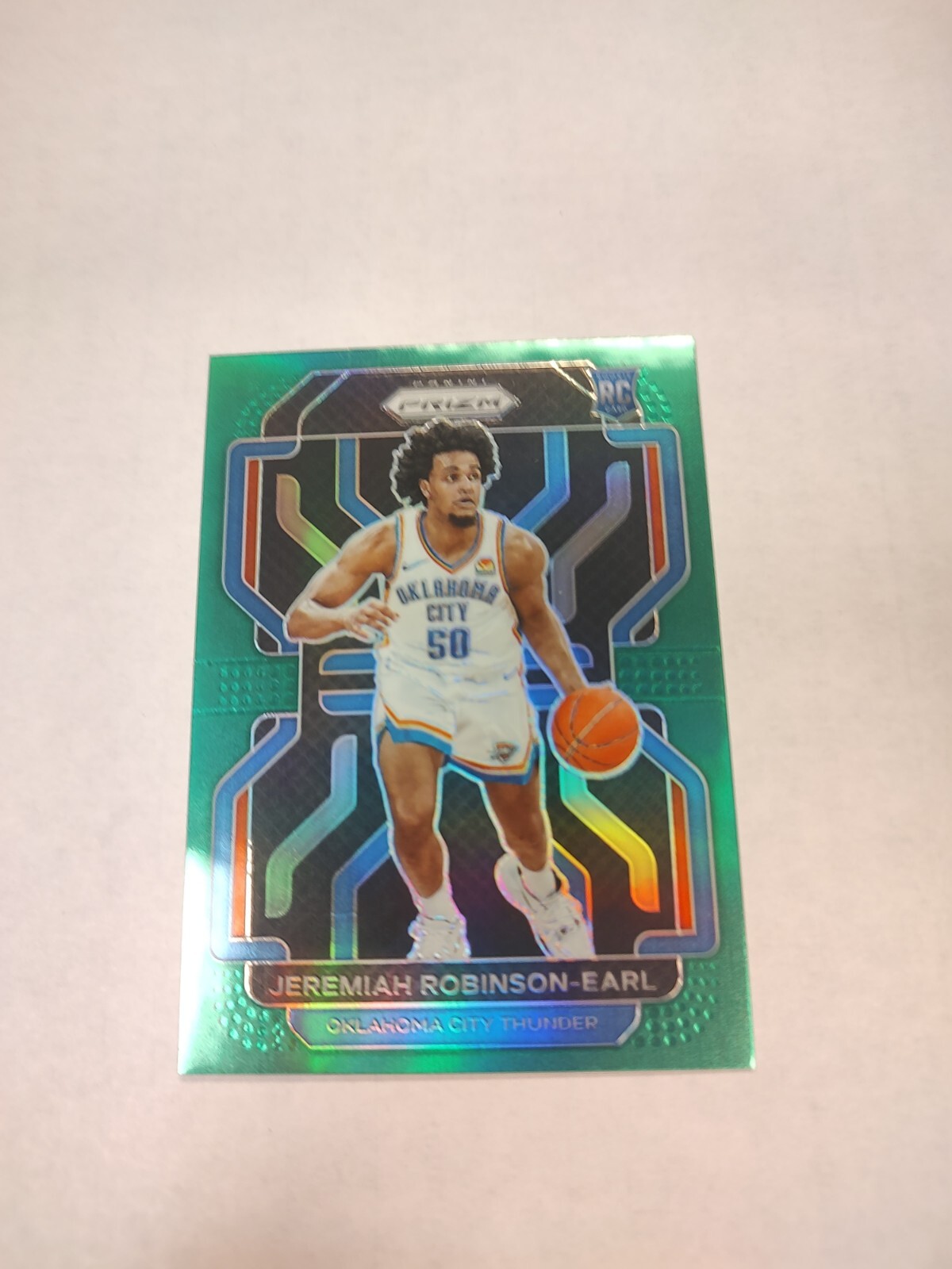 2021-22 Panini Prizm - Green Prizm #319 Jeremiah Robinson-Earl (RC)(PWE)