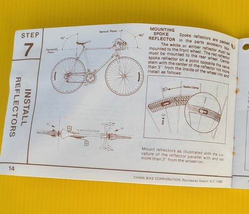 Vintage ROSS Bikes Rennrad City Fahrrad Betriebsanleitung Sammler NY 70er - 80er Jahre - Bild 4 von 4