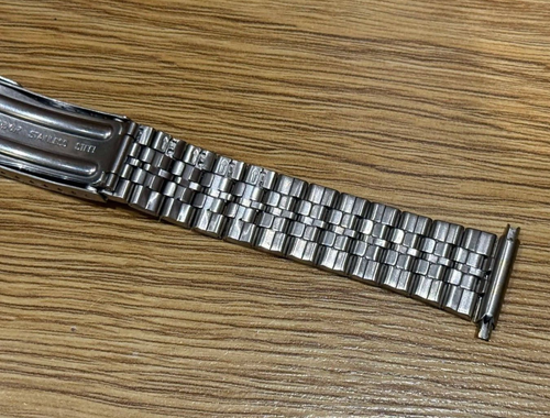 Condor Brushed Stainless Steel + Yellow Gold Plated Watch Bracelet Band 18mm - Picture 5 of 8