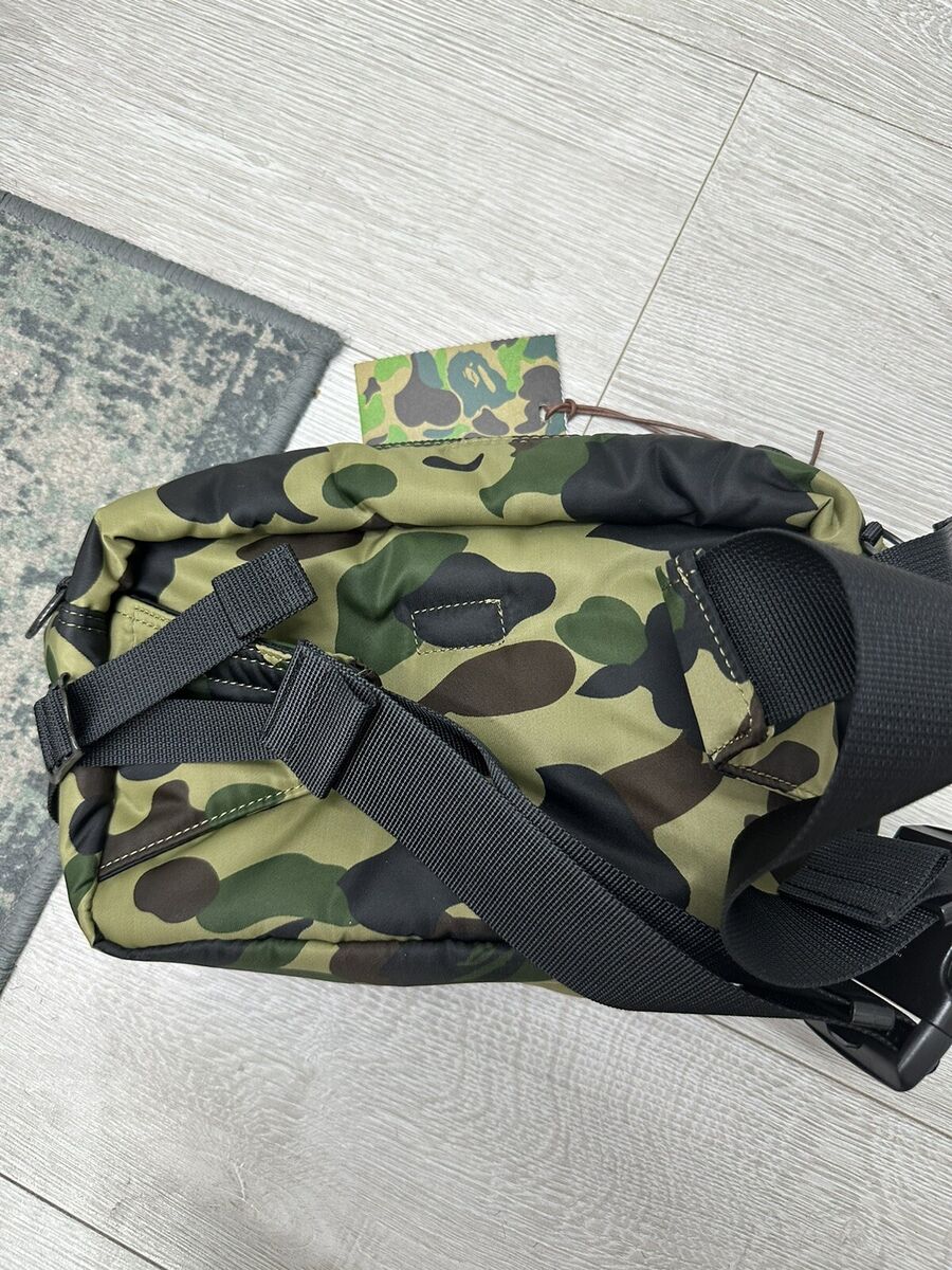 BAPE x Porter 1st Camo Waist Bag | Green | 100% Authentic BAPE x Porter 1st Camo Waist Bag | Green | 100% Authentic