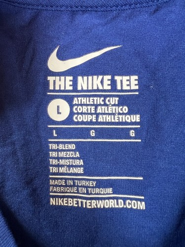 Nike Futura Icon Dri Fit Hombre Camiseta Deportiva/Fitness en Azul/Blanco - Grande - Imagen 3 de 5
